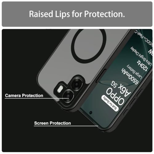 Cat Care Hybrid Shockproof Case for Oppo A6S 5G, Black - Image 6