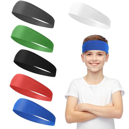 6 Piece Kids Athletic Headband Set – Soft, Breathable Sweatbands for Sports and Activities – Ideal for Soccer, Running, and More for Youth Teenagers Girls and Boys Soccer (6 Color) 6 Piece Kids Athletic Headband Set – Soft, Breathable Sweatbands for Sports and Activities – Ideal for Soccer, Running, and More for Youth Teenagers Girls and Boys Soccer (6 Color)