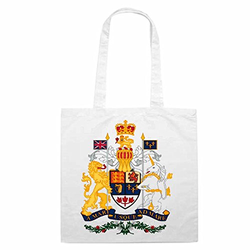 Canada Tattoo Beauty Fashion Street Style Stoffbeutel Baumwolltasche Shopper Umhängebeutel 38x42cm lange Henkel wiederverwendbar waschbar Einkauf Alltag Schule Uni Geschenk Farbe Weiß Motiv 14779
