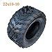 10 Inch Vacuum Tire 22X10-10 Outer Tyre 4PR Fit for Four-Wheeled Beach Car GOKART Karting ATV UTV