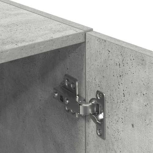 Vidaxl Mobile Da Cucina Grigio Cemento 38X41,5X131,5 Cm Legno, Armadio, Armadio Dispensa Da Cucina, Armadio Da Credenza Da Cucina, Armadio Da Cucina - 9