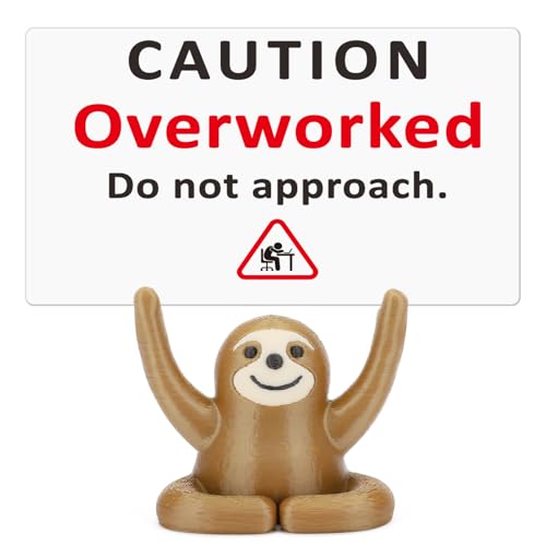 Coworker Boss Funny Gag Gifts for Women Men Office Self Care Gifts for Employees Manager Teachers Nurses Friend Birthday Gift 3D Printed Animals Sloth Easter Stress Relief Office Desk Accessories