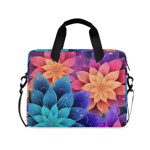 Funda para portátil con diseño Mandala Flowers Rainbow miniatura 1