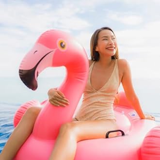 intex Flamingo swan Floating Swimming Pool Float Ride-on-Pink