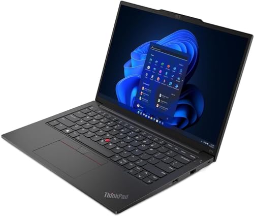 Image of Lenovo ThinkPad E14 Gen 5 Laptop, 14 inch WUXGA IPS Display, 13th Intel i7-1355U 10-Core, NVIDIA GeForce MX550, 24GB DDR4 4TB SSD, Backlit KB, TB4, Fingerprint, Wi-Fi 6, 1080p FHD Camera, Win11 Pro