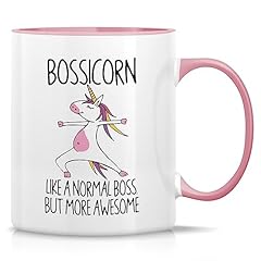 BOS008 - White Mug with Pink Handle and Inner