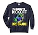 Funny Back To School First day Of 3rd grade Soccer Boys Kids Comfort Colors Adult Sweatshirt