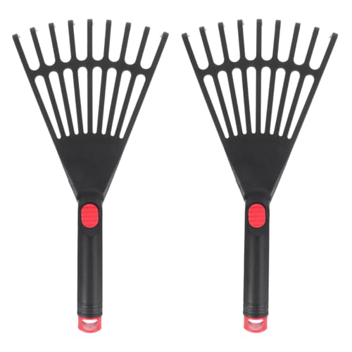 2 piezas rastrillo plástico para jardín