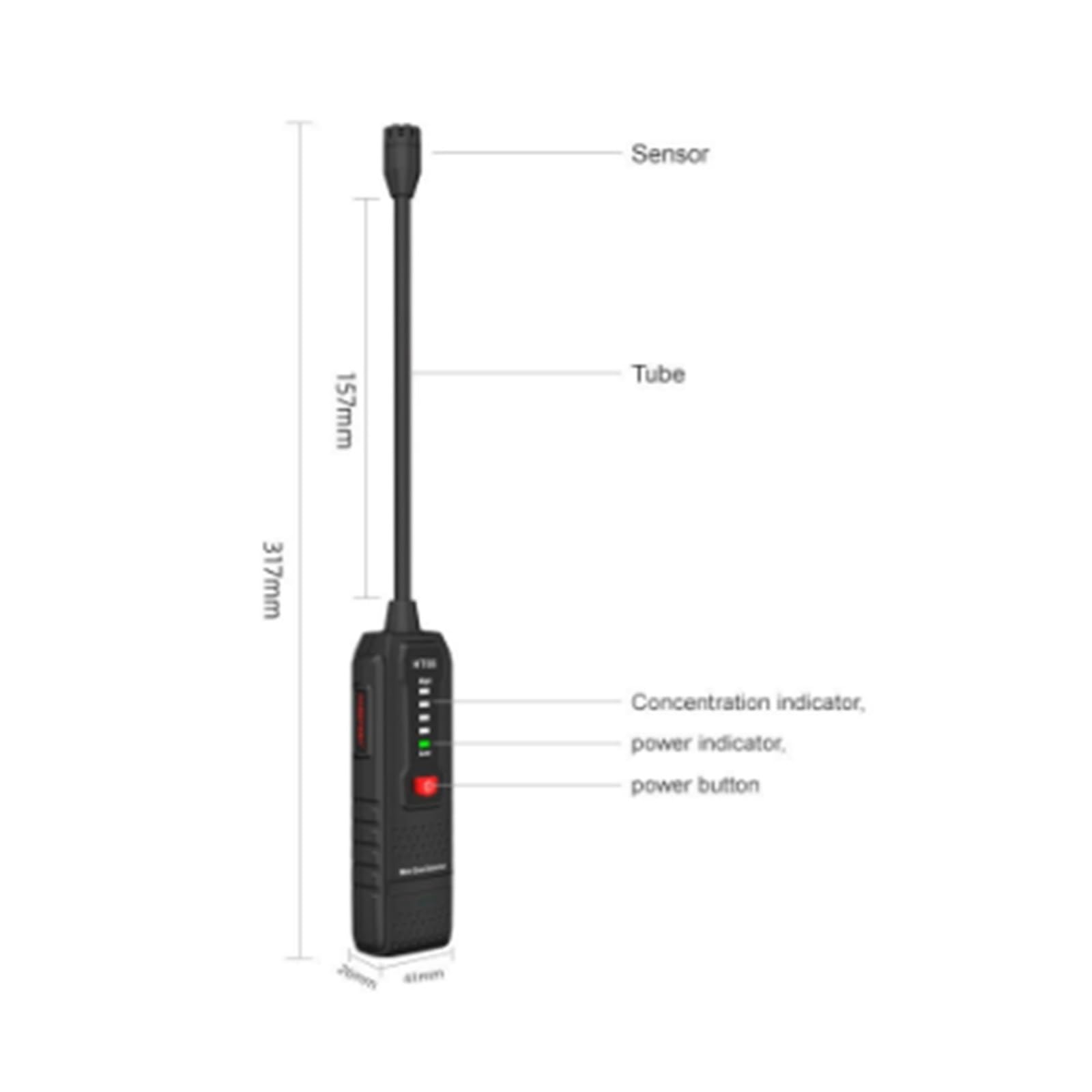 Gasdetektor, Gasdetektor Leck HT66 Alarm SoundTester Für Natürliches Methan Brennbare Stoffe Für Arbeit Und Zuhause für Zuhause