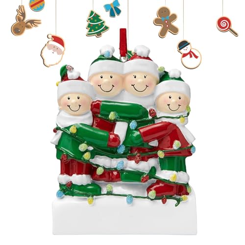 Adornos de Navidad personalizados para la familia, adorno familiar 2022, regalo de apertura familiar, adornos familiares de Navidad 2022, palabras de bendición