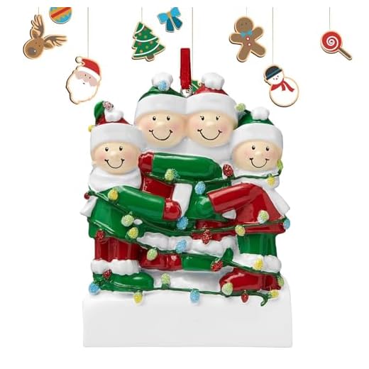 de Navidad Familiar Personalizado | de árbol de Navidad Personalizado Familia Feliz Hecha de Material de aleación | de árbol de Navidad Gratis para Personalizar