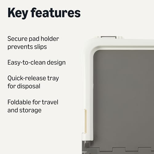 image for Amazon Basics Dog Training Pad Holder, Secured Latches, Extra Thick an