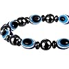 Hicarer 10 Pieces Magnetic Hematite Bracelets for Men Women Magnetic Bracelet Rock Beads Stone Bracelet,10 Styles