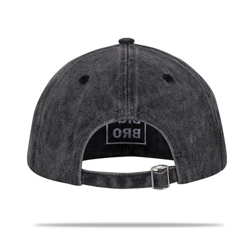 Image of Embroidery Cute Big Brother Hat, Sibling Matching Outfits Matching Mom Dad Hats Youth Big BRO Gift Boy Birthday Hat Preganancy Announcement Adjustable Cotton Low Profile Caps Black