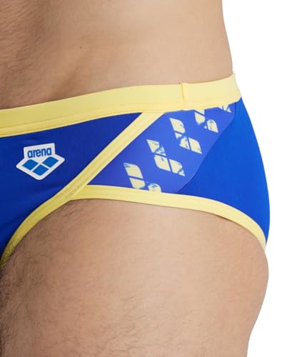 Image of ARENA Men's Icons Solid Swim Briefs Professional Training Swimsuit Sports Trunk