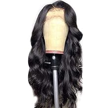 Newooh Long Wavy Wig - African Ladies Curly Hair Wig with Lace Front for Women
