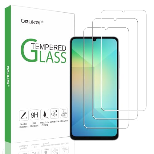 beukei (3 Pack) Designed for Samsung Galaxy A26 5G / Galaxy A26 Screen Protector Tempered Glass, 9H Hardness
