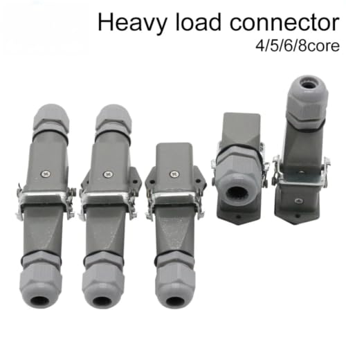 Conector rectangular HDC-HA de 4 pines para una conexión segura a 250V 3