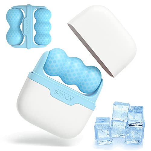 Umilay Ice Roller For Face Eyes Puffiness, 2 In 1 Body Roller For Pain Relief, Minor Injury, Blood Circulation, Facial Massage Roller Beauty Skin Care Tool (Blue) #TOP20