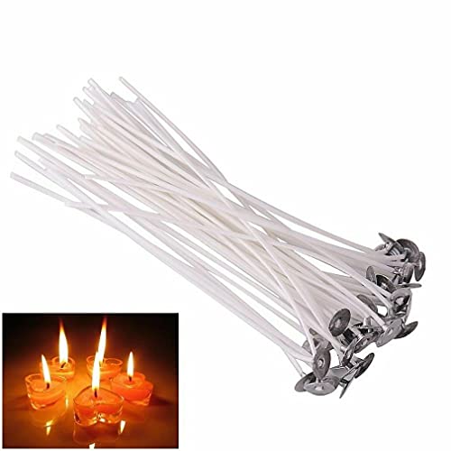 20 piezas de mechas enceradas para velas DIY miniatura 6
