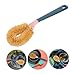 PLAFOPE Household Coconut Fibre Pot Brush Long Handle Dish Cleaning Tool for Effortless Kitchen Scrubbing Durable and Portable Design for All Dishwashing Needs Dark Blue