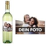 Eventwein Grauburgunder individuell gestalten - Personalisierbares Geschenk zur Hochzeit, zum Geburtstag oder zu Weihnachten - (1x 0,75l, trocken)