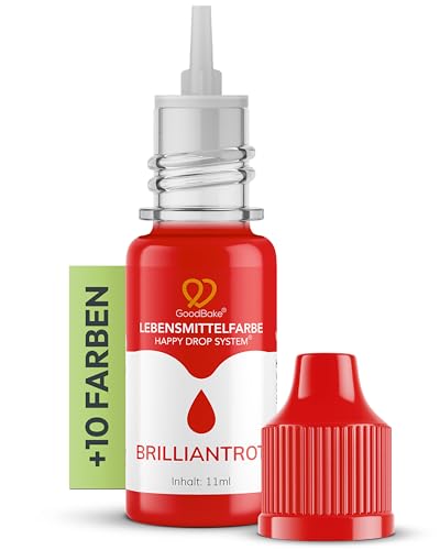 GoodBake Lebensmittelfarbe Rot flüssig 11 ml vegan intensiv