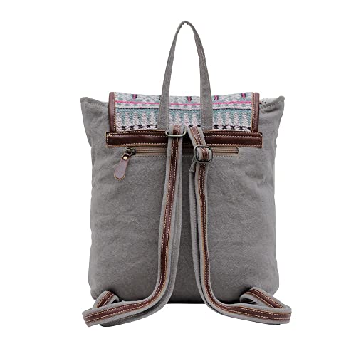 Myra Bag Western Leather Backpack Bag for Women - Flapover Upcycled Cowhide Bag Mia3