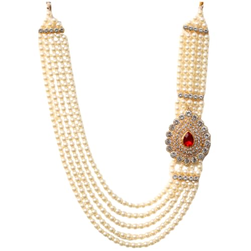 Geetanjali OneStoreIndia Handmade Pearl Stone & Studded AD Americ...