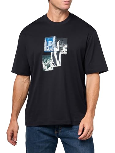 Armani Exchange Men's City Images Tee, Deep Navy, X-Large