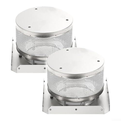 Feeshoppher Rete di combustione per riscaldatore da terrazza, con base e base in acciaio inossidabile 304, a piramide, per riscaldatore da esterni a 4 lati (distanza foro 7 cm)