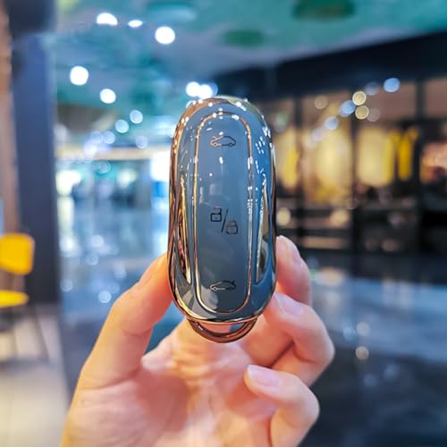 Etui clés intelligents de voiture Tesla antichoc en TPU souple