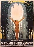 Poster di Sulzmatter Mineralwasser Gemeinde, formato 50 x 70 cm, carta lusso 300 g, tutti i formati e supporti possibili