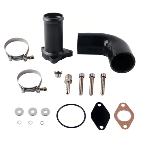 Hugwish Kit de Supresión de EGR 1.9tdi Para ASZ, ARL, BLT, BKC, BXE, BJB, BXF, BSW, BUK, BPX, AXC, AXB, AUY, BVK, BTB, AVF, AWX, Válvula de Eliminación de EGR 57 mm Para A3 A4 A6 Golf