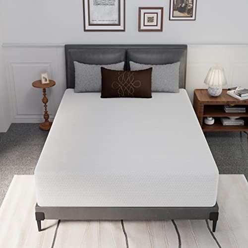 Image of 12 Inch Green Tea Full Size Memory Foam Mattress,Bed-in-a-Box Medium Firm Mattress CertiPUR-US Certified Breathable Bed Mattress for Cooler Sleep Supportive & Pressure Relief,Full