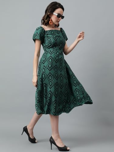Image of KOTTY Women's Fit and Flare Multicolor Dress