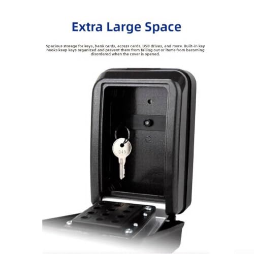 Caja de bloqueo de llave de aleación de aluminio robusta para pared exterior 7