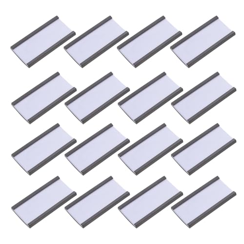 DOITOOL 50個 磁気ラベルホルダー 強力マグネット付 挿入式プライスタグクリップ 店舗 倉庫用表示カードホルダー 簡単交換可能で陳列 価格表