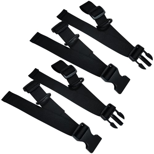 SYIDINZN Backpack Chest Strap, Heavy Duty Adjustable Hardness Backpack Sternum Strap Chest Belt with Quick Release Buckle with D-Ring for Camping Hiking Jogging