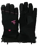 Head Womens Ski Gloves, Black/Pink, Medium
