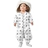 Lictin Slaapzak baby 2 tog slaapzak met voeten 100% biologisch katoen, slaapzak winter slaapzak kinderen, slaapzak mousseline baby pyjama baby hoogte 85-105 cm