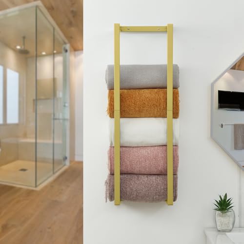 Toallero para baño pequeño que soluciona la falta de espacio en armarios 3