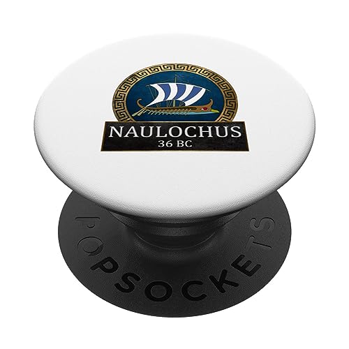 Battle of Naulochus Ancient Roman History PopSockets Swappable PopGrip, Black