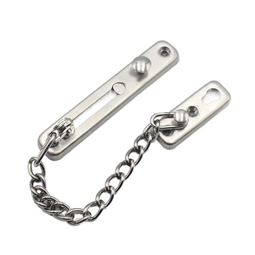 Zxffhdhjh Onecolor Stainless Steel Door Chain, Guard Spring Anti Theft Press Heavy Duty Polished Latch Screw Accessories(Onecolor)