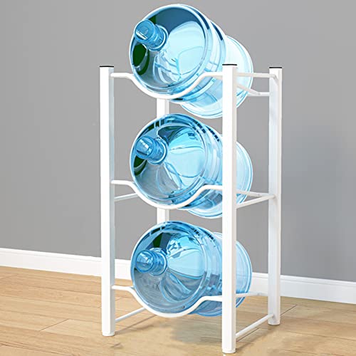 Estante resistente para botellas de agua de 5 galones para dispensador, soporte de metal para almacenamiento de botellas, ideal para uso doméstico y de oficina