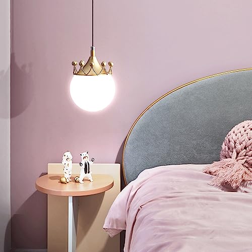 Plafonnier suspension design E27 lustre couronne en métal verre