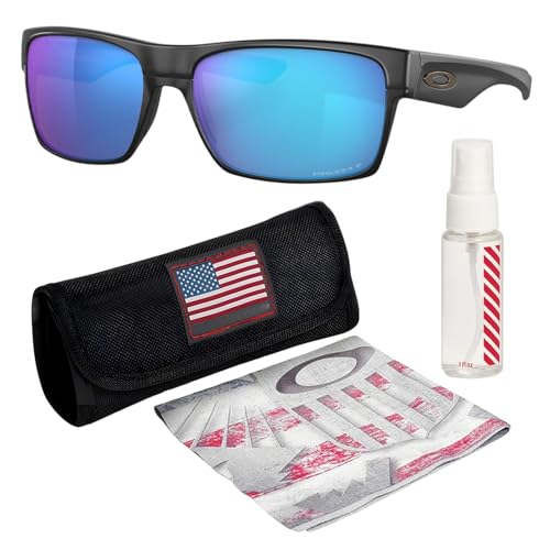 Image of Oakley TWOFACE OO9189 Rectangle Shape Sunglasses With Official Eyewear Kit | Men's Sunglasses