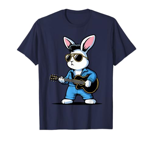 Rockstar Bunny Conejo cantante de rock Camiseta