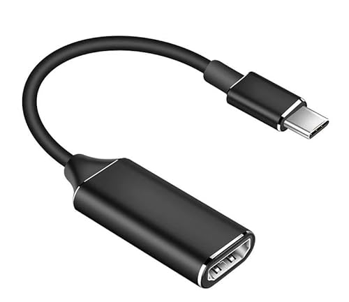 Qeelin Adaptador tipo C a HDMI, adaptador USB C a HDMI, compatible con MacBook Pro/Air, iPad, Galaxy S8-S23, otros portátiles USB C