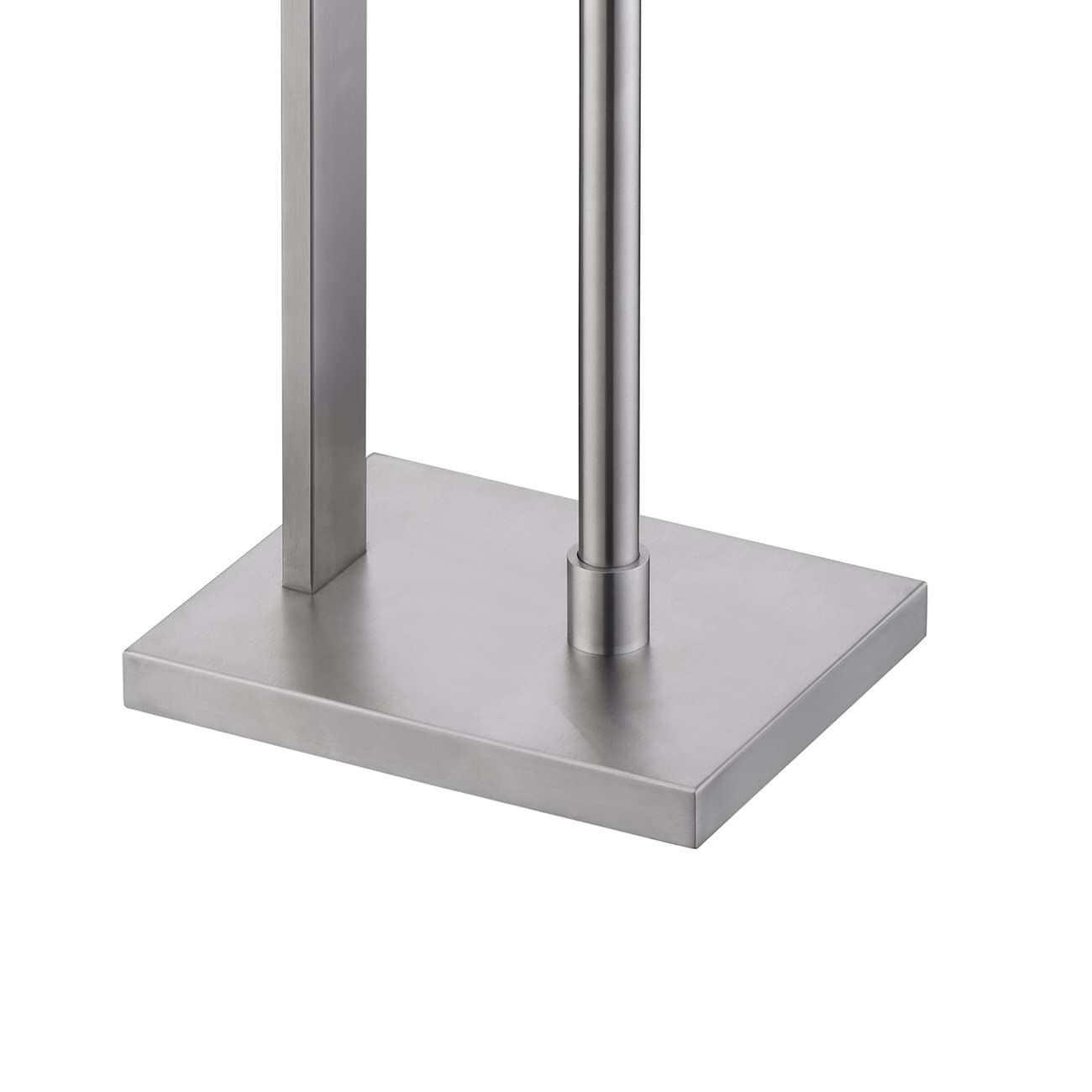 Miyili Porta carta igienica autoportante in acciaio inox con ripiano quadrato finitura spazzolata, F04N2